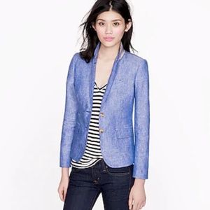 EUC J Crew Linen Schoolboy Blazer, 00